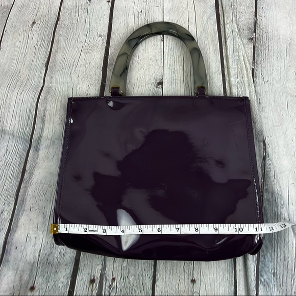 Neiman Marcus Patent Purple Mini Tote - Picture 5 of 7